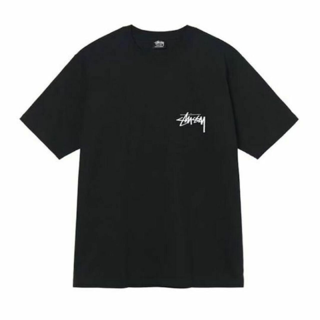 【新品】stussy Tシャツ　サイズS ブラック　フラワー 1