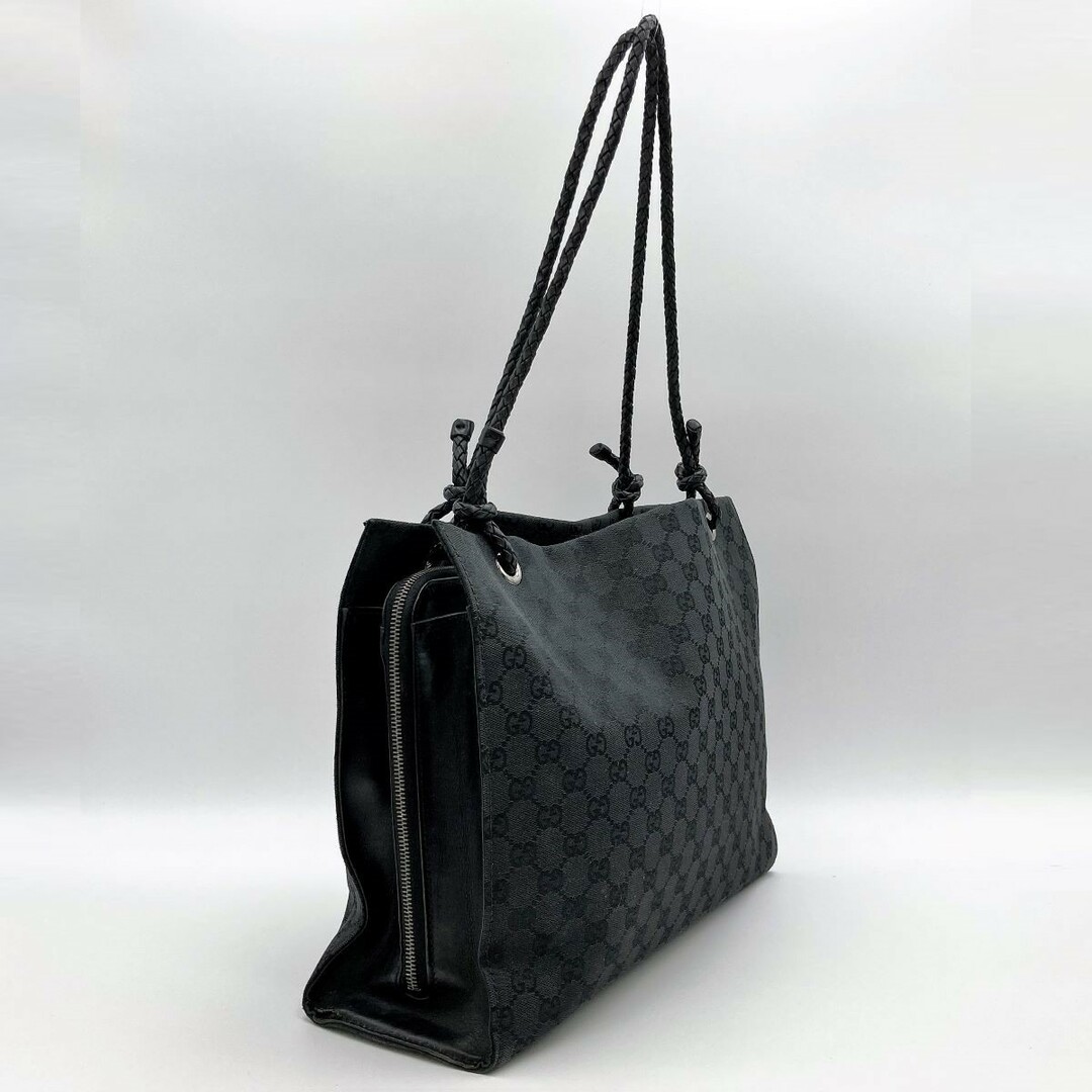 Gucci - GUCCI グッチ 109140 トートバッグ ブラック GGキャンバス