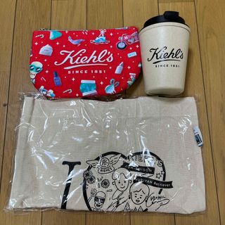 Kiehl's キールズ ノベルティ3点セット【未使用】(トートバッグ)