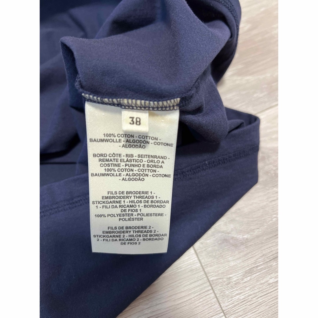 HERMES エルメス Tシャツ カットソー トップス レッド 赤 34(XS) 半袖 ラウンドネック ポケット 鍵 キー 刺繍 ステッチ 【レディース】【美品】