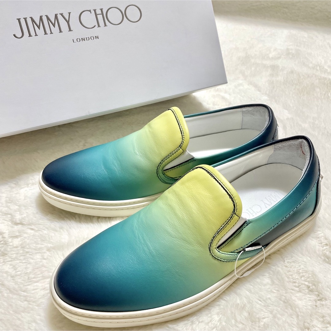 JIMMY CHOO(ジミーチュウ)の【新品未使用】JIMMY CHOO GROVE EGO マルチカラー スリッポン メンズの靴/シューズ(スニーカー)の商品写真