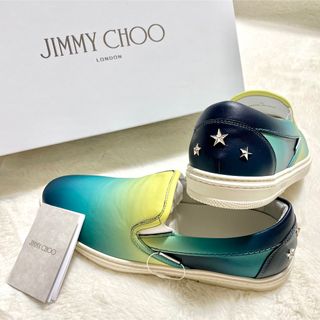 ジミーチュウ(JIMMY CHOO)の【新品未使用】JIMMY CHOO GROVE EGO マルチカラー スリッポン(スニーカー)