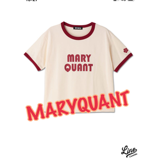 マリークワント(MARY QUANT)のレトロロゴプリントリンガー(Tシャツ(半袖/袖なし))
