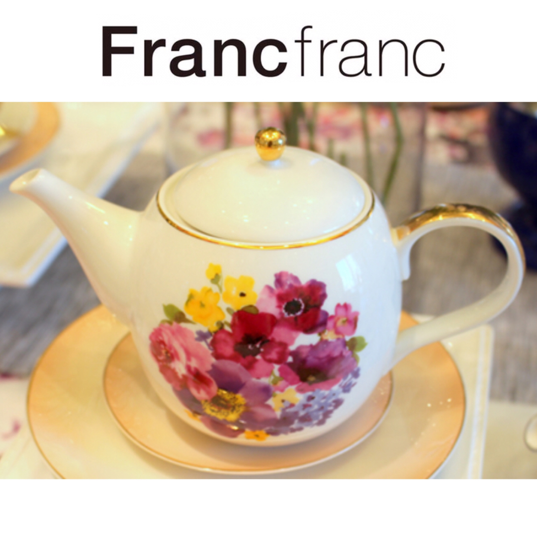 Francfranc(フランフラン)の❤新品 フランフラン フロナ ティーポット【お花柄】❤ インテリア/住まい/日用品のキッチン/食器(食器)の商品写真