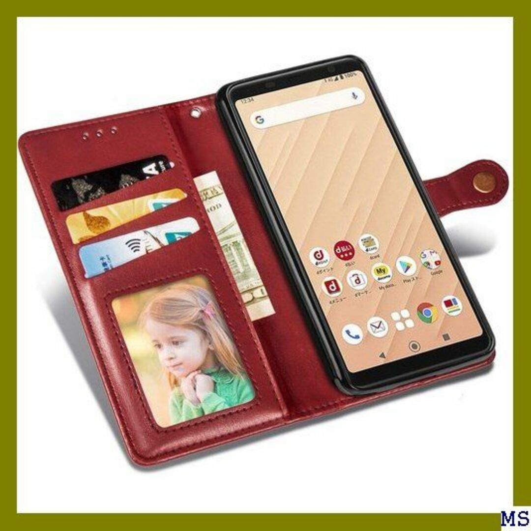 １ arrows Be4 F-41A ケース 手帳型 カバ 1A レッド 362 スマホ/家電/カメラのスマホアクセサリー(モバイルケース/カバー)の商品写真