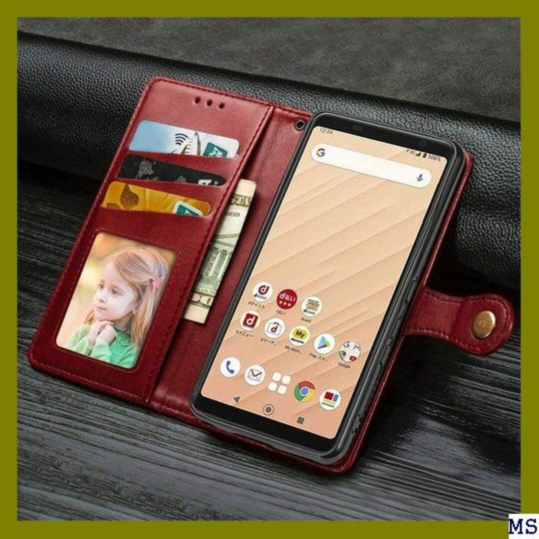 １ arrows Be4 F-41A ケース 手帳型 カバ 1A レッド 362 スマホ/家電/カメラのスマホアクセサリー(モバイルケース/カバー)の商品写真