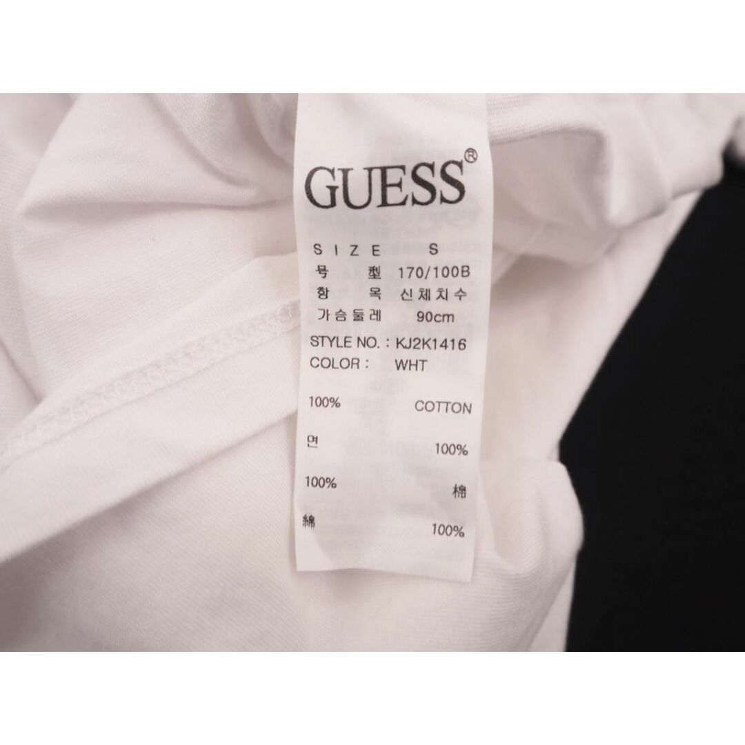 GUESS(ゲス)のGUESS ゲス 型押し ロゴ プリント 半袖 Tシャツ sizeS/白 ■◆ レディース レディースのトップス(Tシャツ(半袖/袖なし))の商品写真