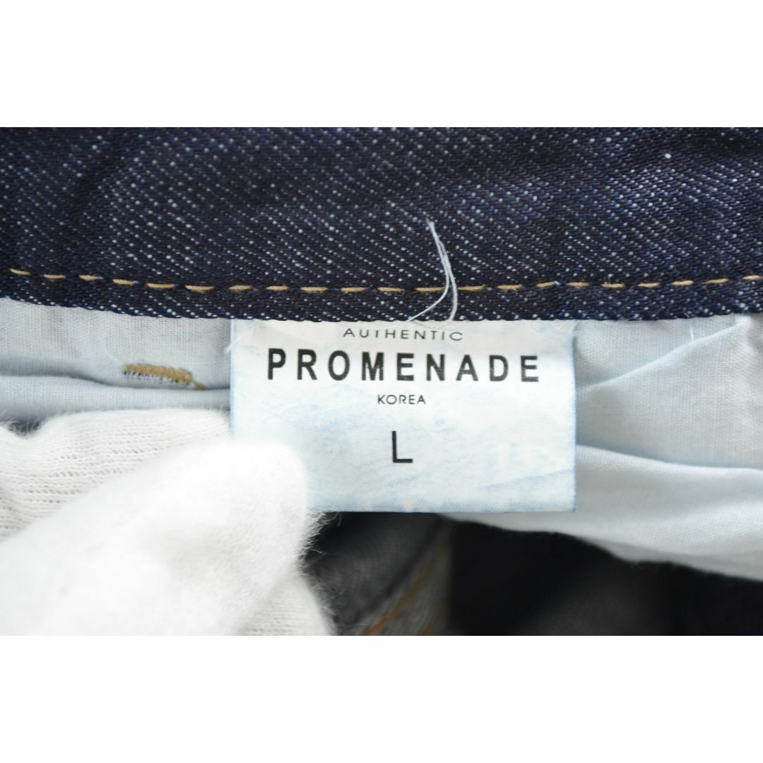 PROMENADE ワイドパンツ センターライン Lサイズ KOREA メンズのパンツ(デニム/ジーンズ)の商品写真