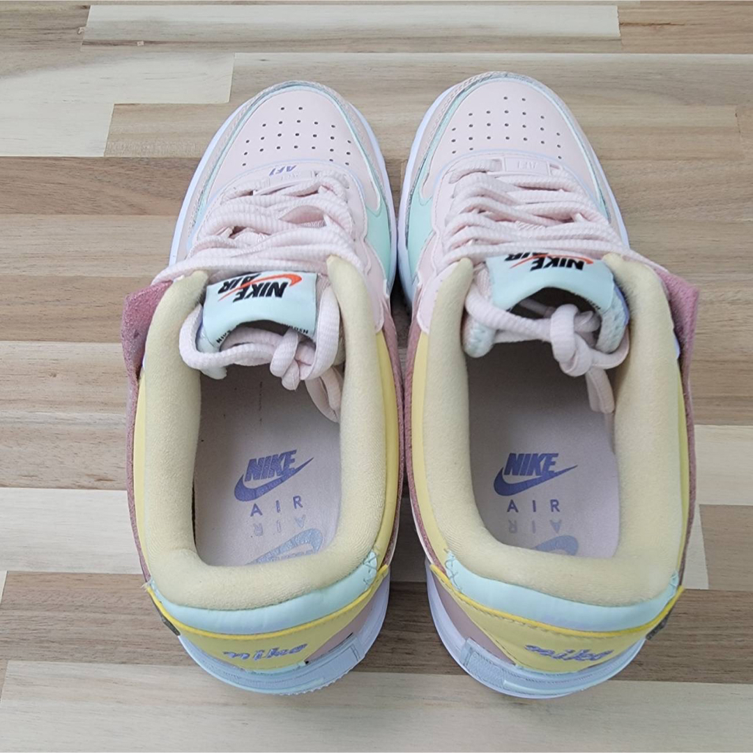 新品】 23.5㎝ NIKE エアフォース1 シャドウ ホワイト ピンク-