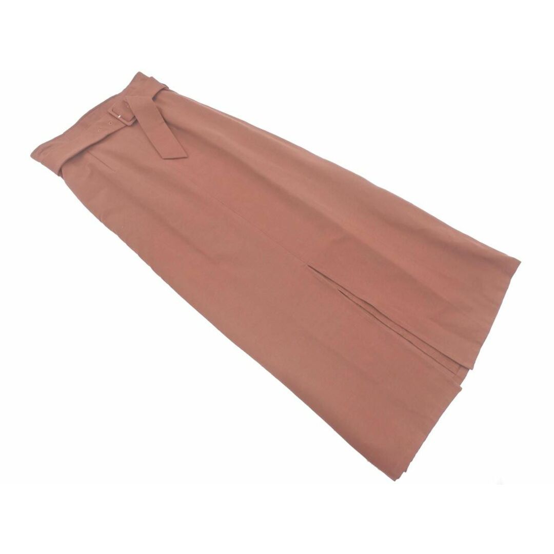 SLY(スライ)のSLY スライ ベルト 付 マキシ スカート size1/茶 ■■ レディース レディースのスカート(ロングスカート)の商品写真
