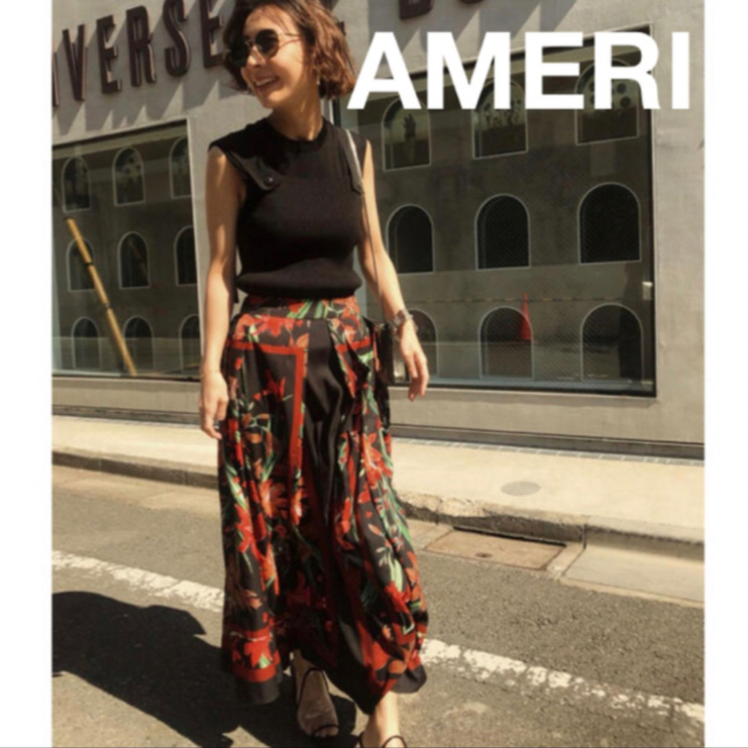 Ameri VINTAGE(アメリヴィンテージ)の⭐︎ご専用⭐︎アメリ　SCARF FLARE SKIRT 美品　花柄スカート レディースのスカート(ロングスカート)の商品写真