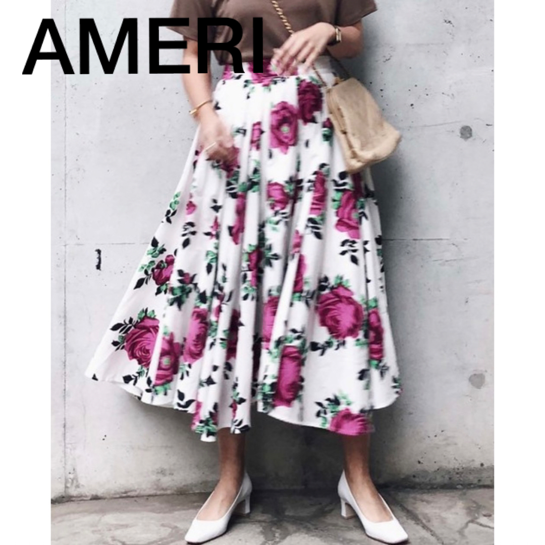 Ameri VINTAGE(アメリヴィンテージ)のアメリLUCY CIRCULAR SKIRT  花柄スカートAMERI レディースのスカート(ロングスカート)の商品写真