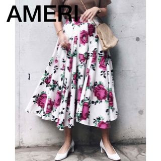 アメリヴィンテージ(Ameri VINTAGE)のアメリLUCY CIRCULAR SKIRT  花柄スカートAMERI(ロングスカート)