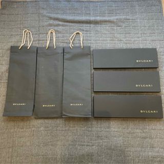 ブルガリ(BVLGARI)のBVLGARI ブルガリ ネクタイ空箱 3箱 ショッパーバッグ 袋 3つ セット(ラッピング/包装)