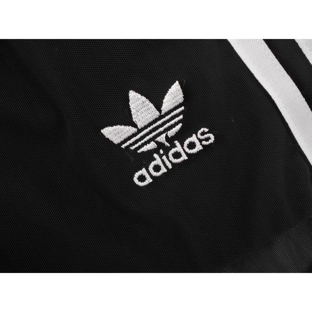 adidas(アディダス)のadidas originals アディダスオリジナルス メッシュ フェイクレイヤード 3ストライプ トレーニングウェア ショート パンツ sizeXS/黒 ■◆ レディース レディースのパンツ(ショートパンツ)の商品写真