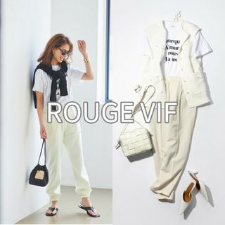 ルージュヴィフ(Rouge vif)の【新品未使用】ROUGE VIF ロゴTシャツ F 白(Tシャツ(半袖/袖なし))