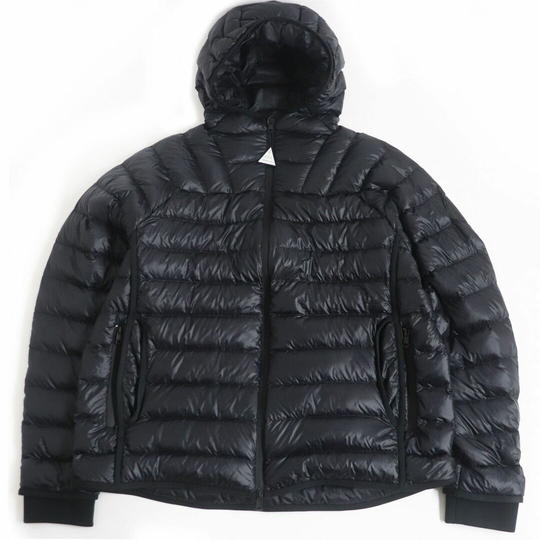 MONCLER(モンクレール)の極美品□21-22AW モンクレール ジーニアス 2 TAITO GIUBBOTTO ロゴワッペン WZIP フーデッド ライトダウンジャケット ブラック 7 正規品 メンズのジャケット/アウター(ダウンジャケット)の商品写真