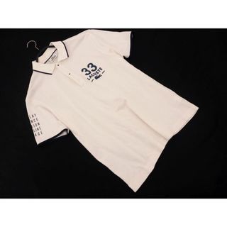 ラコステ(LACOSTE)のLACOSTE ラコステ 33 ロゴ プリント ポロシャツ size3/白 ■◆ メンズ(ポロシャツ)