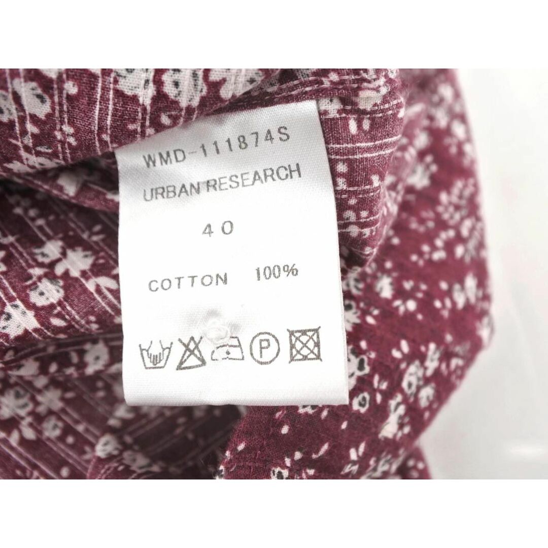 URBAN RESEARCH(アーバンリサーチ)のアーバンリサーチ 小花柄 オープンカラー シャツ size40/紫 ■◆ メンズ メンズのトップス(シャツ)の商品写真