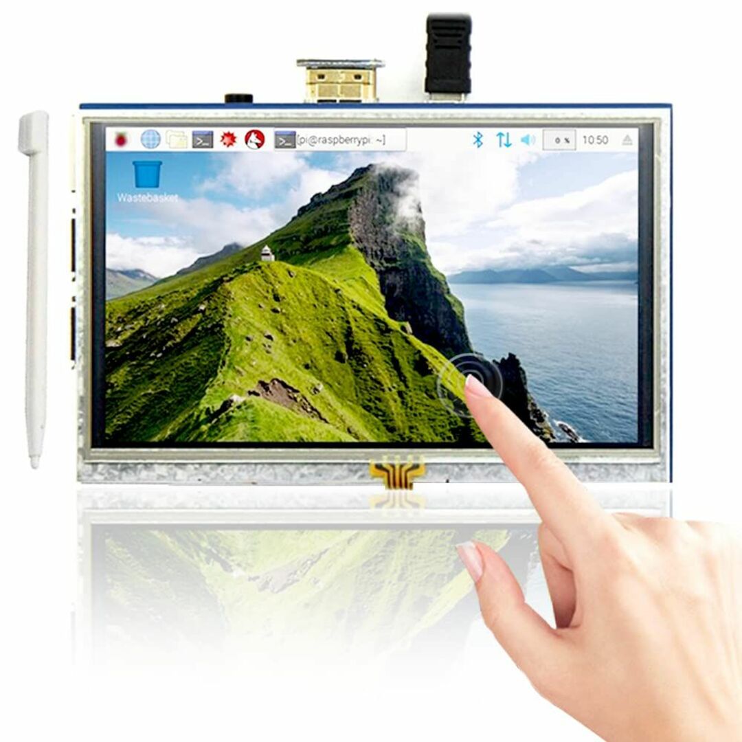 Treedix 5インチ モバイルモニター タッチスクリーンモニター 800×4