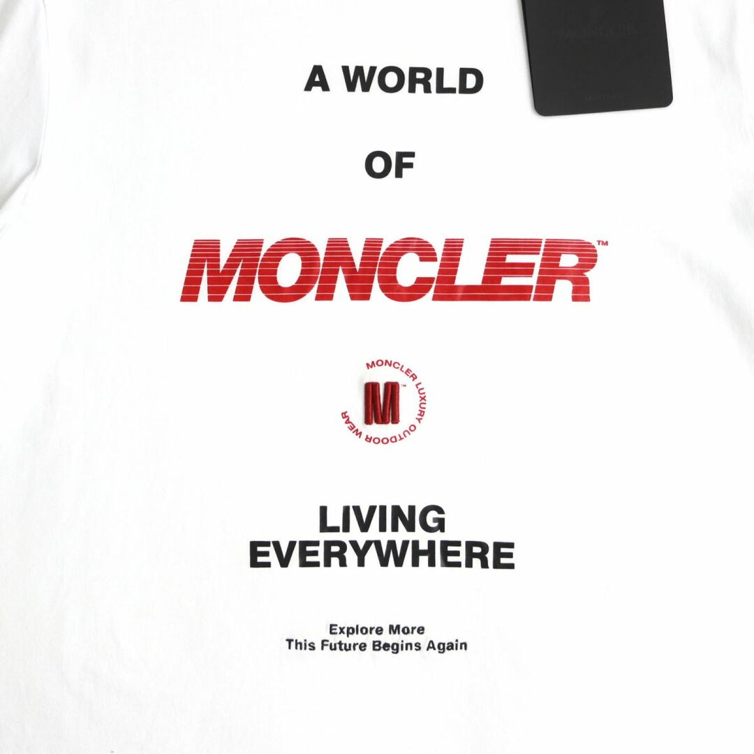 大人気最新作 MONCLER - モンクレール Tシャツ 白 MONCLER メンズ S