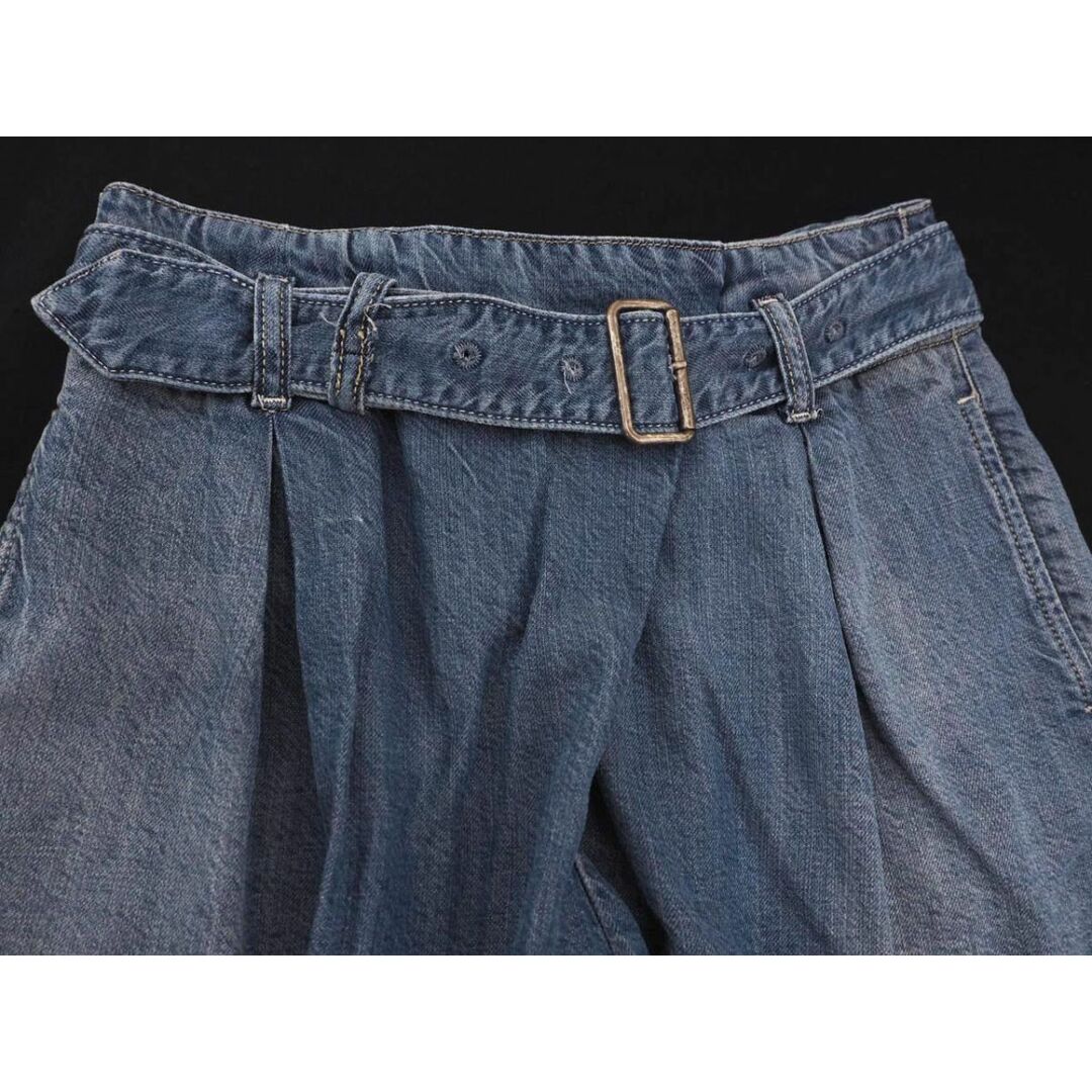 DIESEL - ディーゼル ベルト付き ショート デニムパンツ size24/青