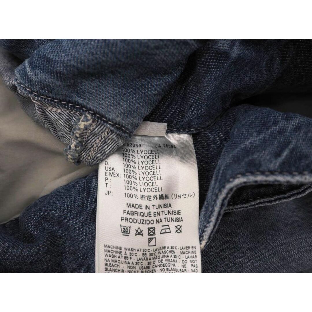 DIESEL - ディーゼル ベルト付き ショート デニムパンツ size24/青