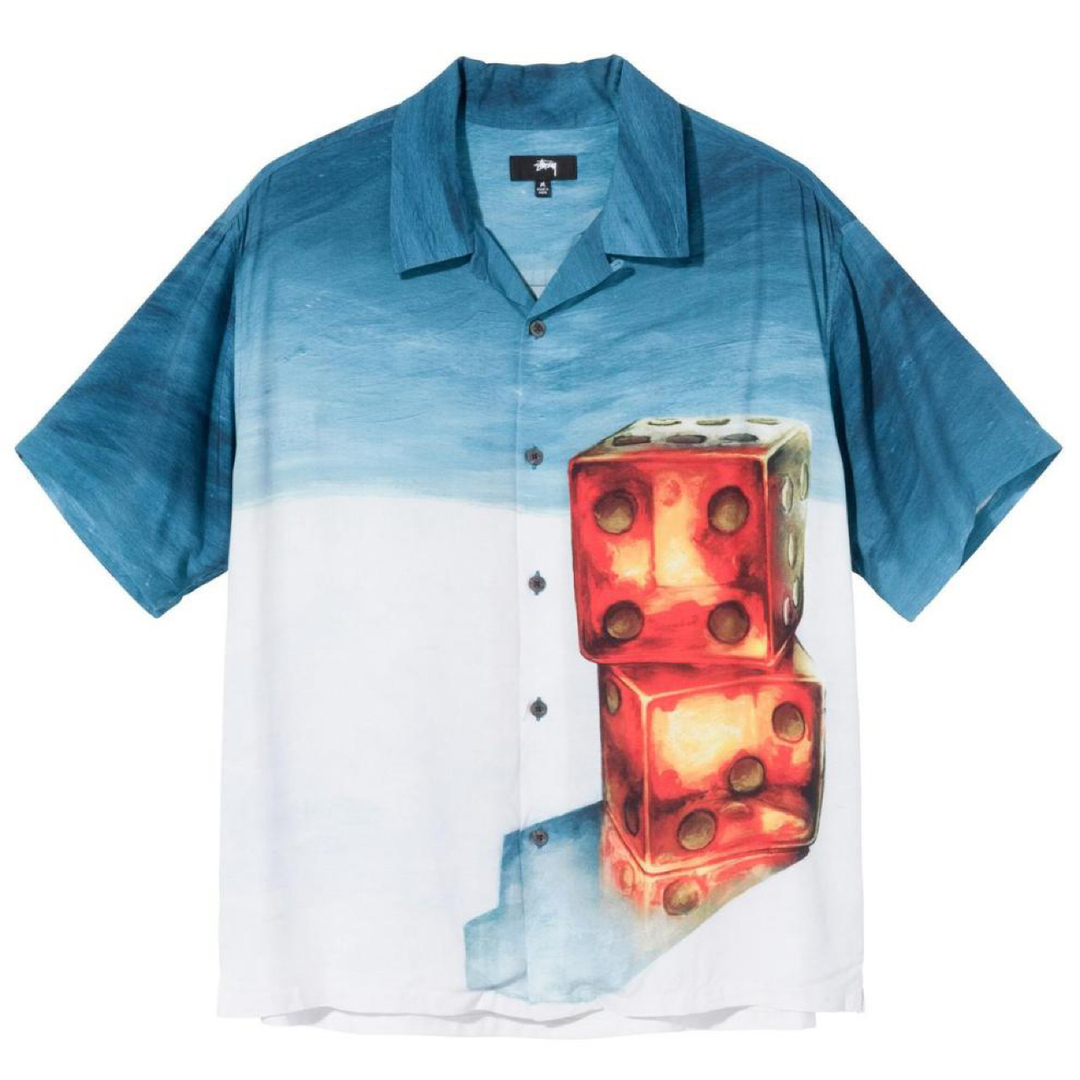 Stussy Dice Painting SS Shirt 半袖シャツ L