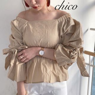 フーズフーチコ(who's who Chico)の新品❁﻿フーズフーチコ  ベルスリーブオフショルブラウス(シャツ/ブラウス(長袖/七分))