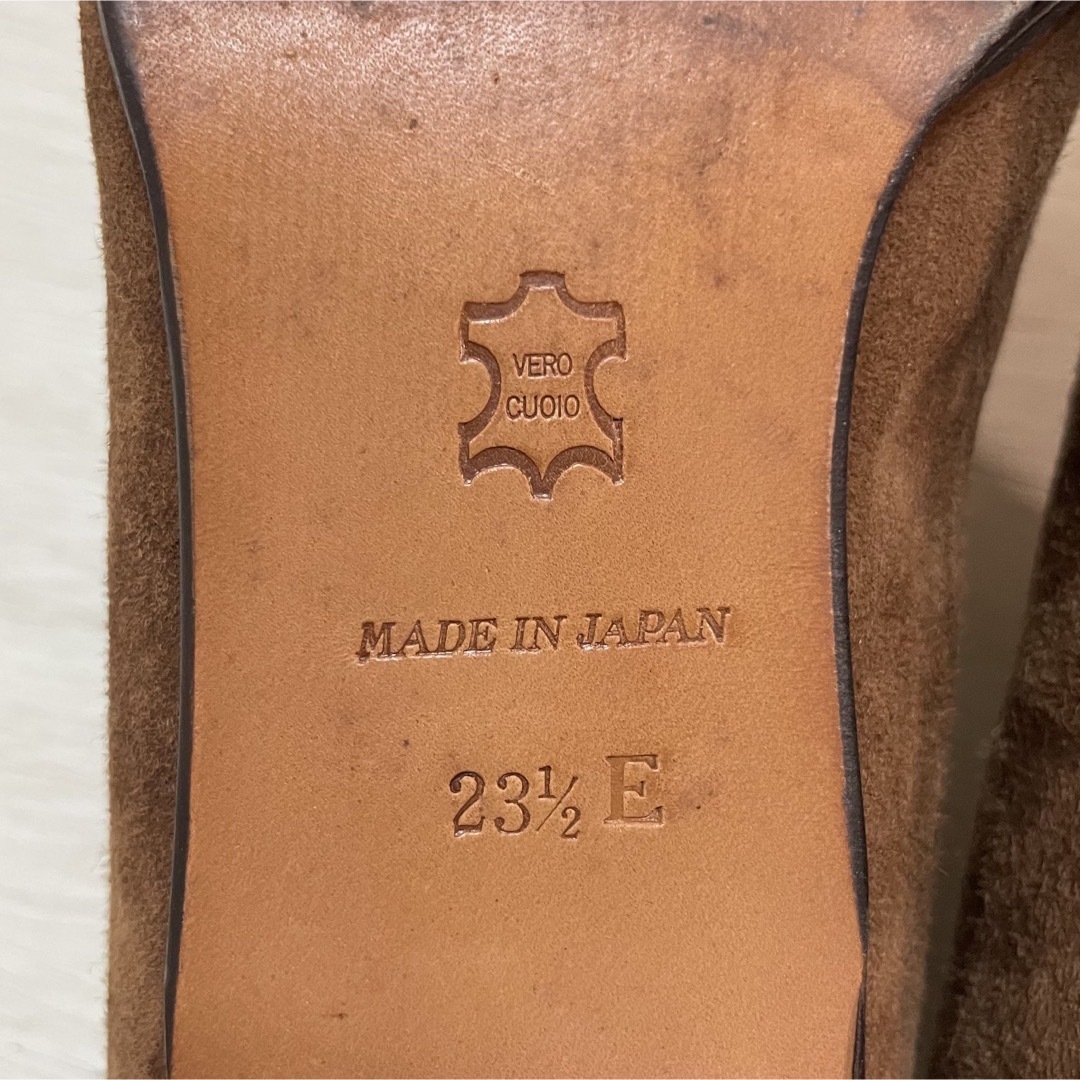 Marie Claire(マリクレール)のマリクレールブラウンローファー革靴フラットシューズパンプスヴィンテージラルフ レディースの靴/シューズ(ローファー/革靴)の商品写真