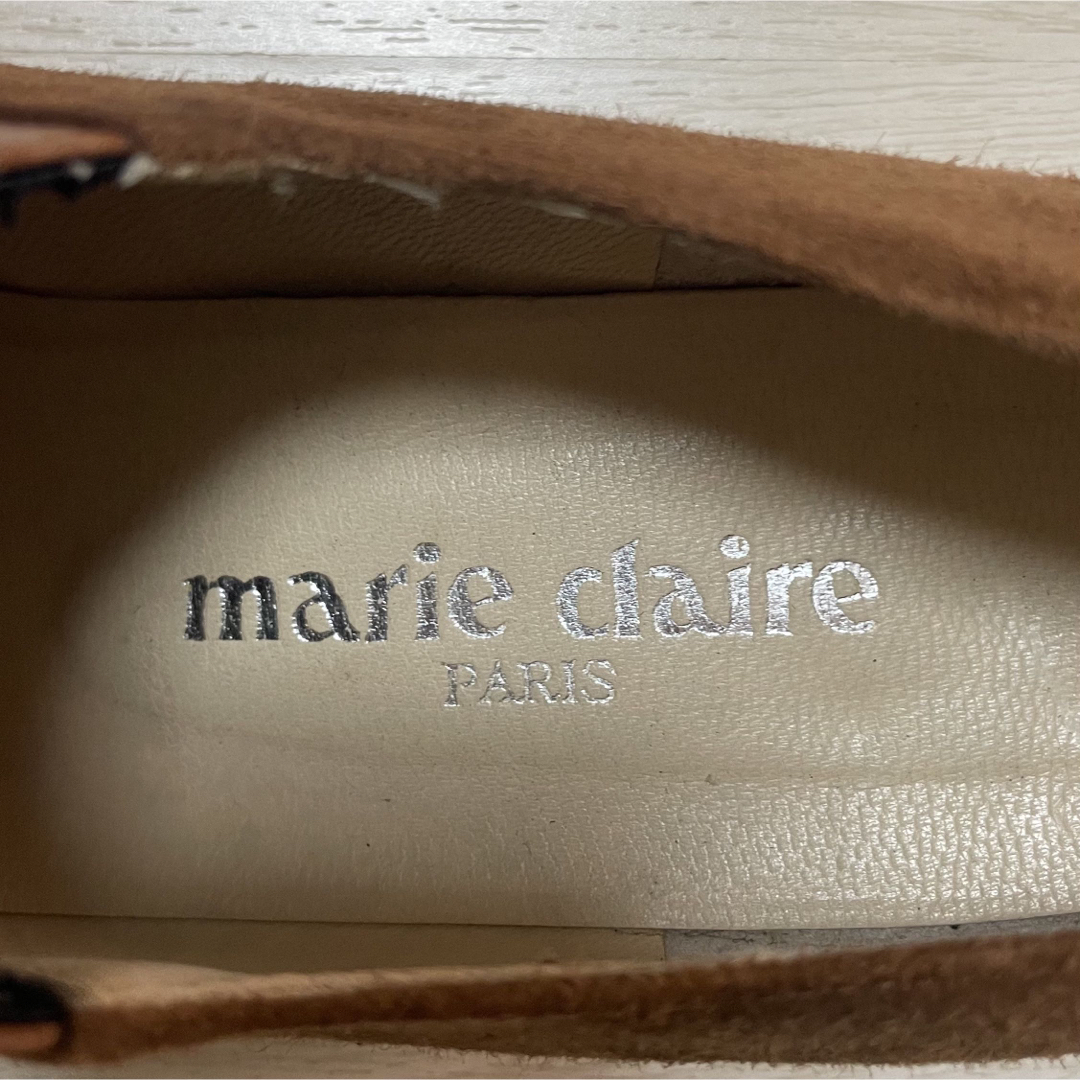 Marie Claire(マリクレール)のマリクレールブラウンローファー革靴フラットシューズパンプスヴィンテージラルフ レディースの靴/シューズ(ローファー/革靴)の商品写真