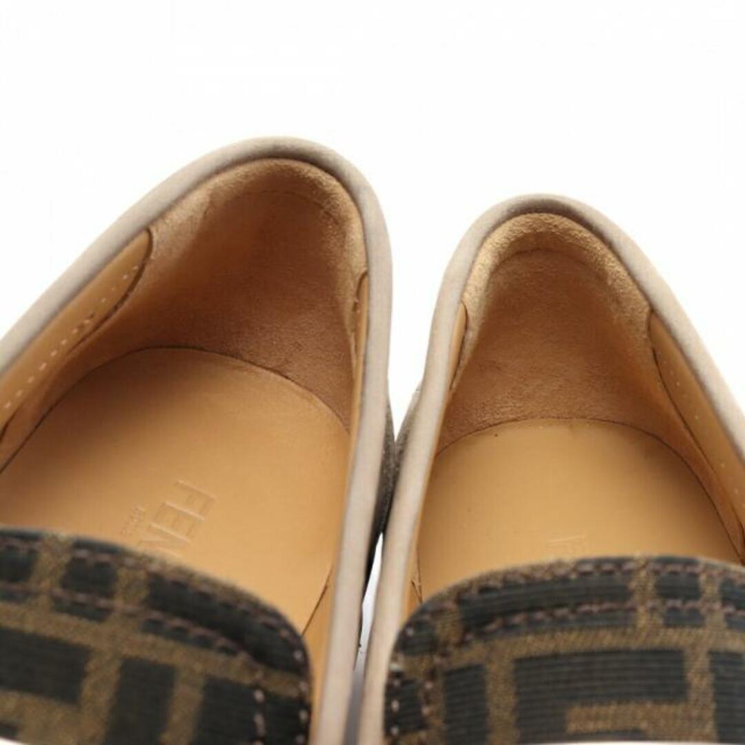 FENDI(フェンディ)のO'Lock loafers オーロック ズッカ ローファー ヌバック キャンバス グレーベージュ ブラウン ブラック メンズの靴/シューズ(その他)の商品写真