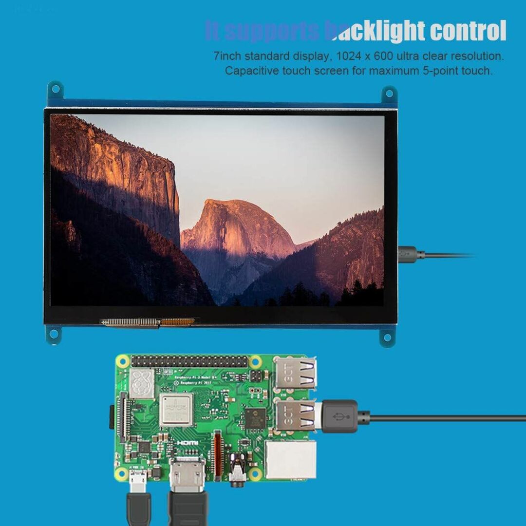 HDディスプレイ画面 7インチLCD大画面HDMI 1024x600 Ultra 6