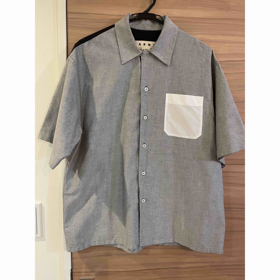 超目玉枠】 MARNI マルニ コットンブロードオープンカラーシャツ