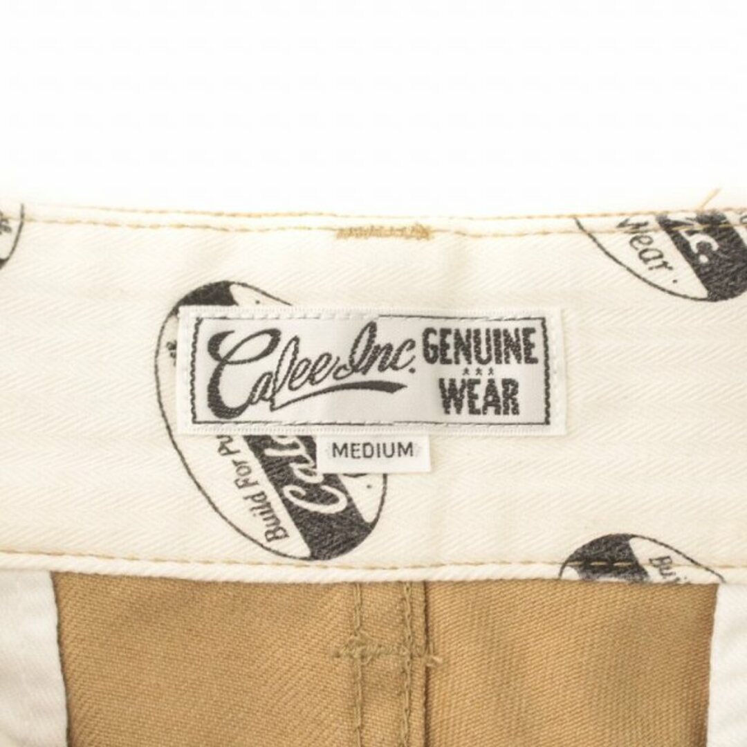 CALEE(キャリー)のCALEE ハーフパンツ ショート チノパンツ ジップフライ M ベージュ メンズのパンツ(ショートパンツ)の商品写真