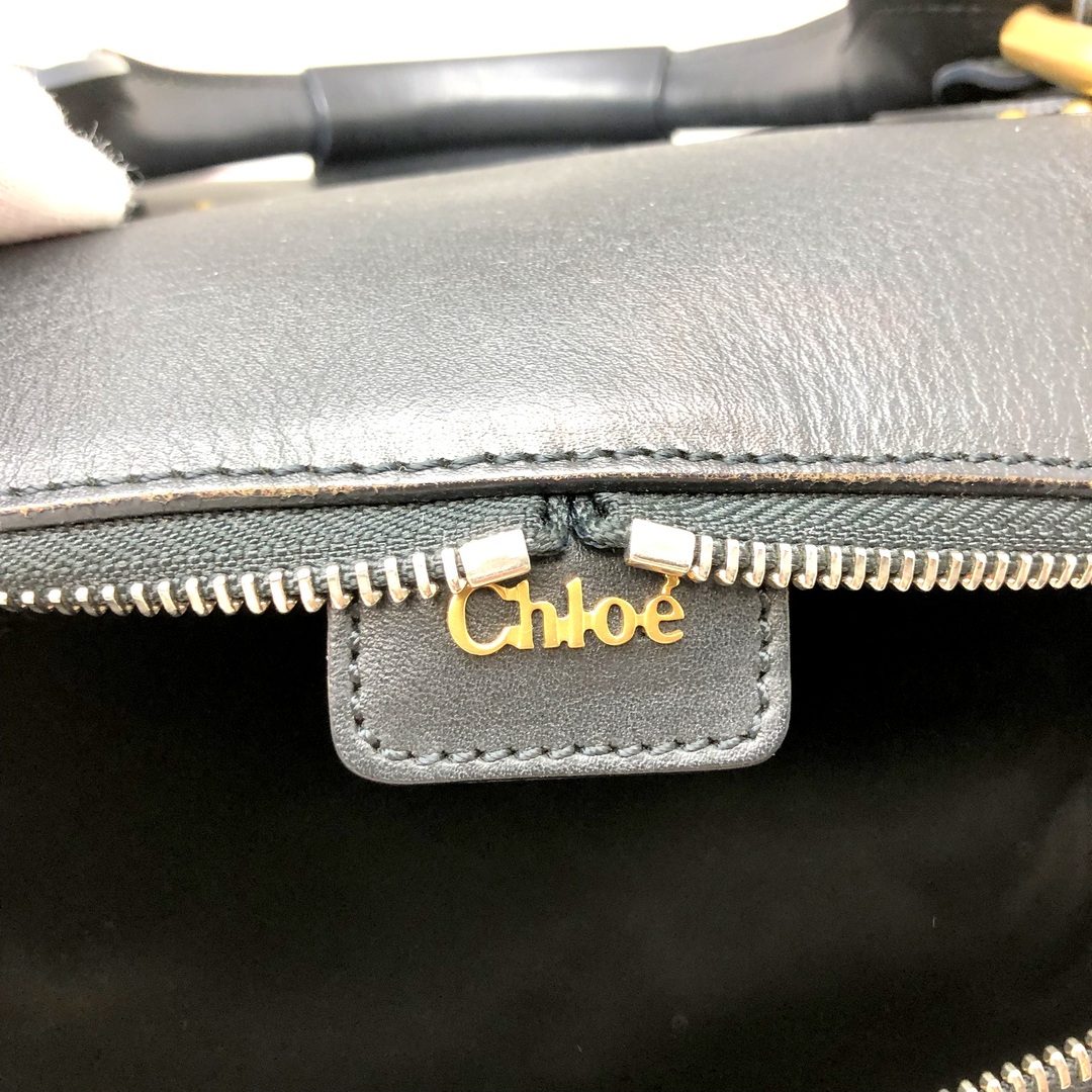 Chloe(クロエ)のクロエ ミニボストンバッグ ピュア パディントン レザー ブラック レディースのバッグ(ハンドバッグ)の商品写真