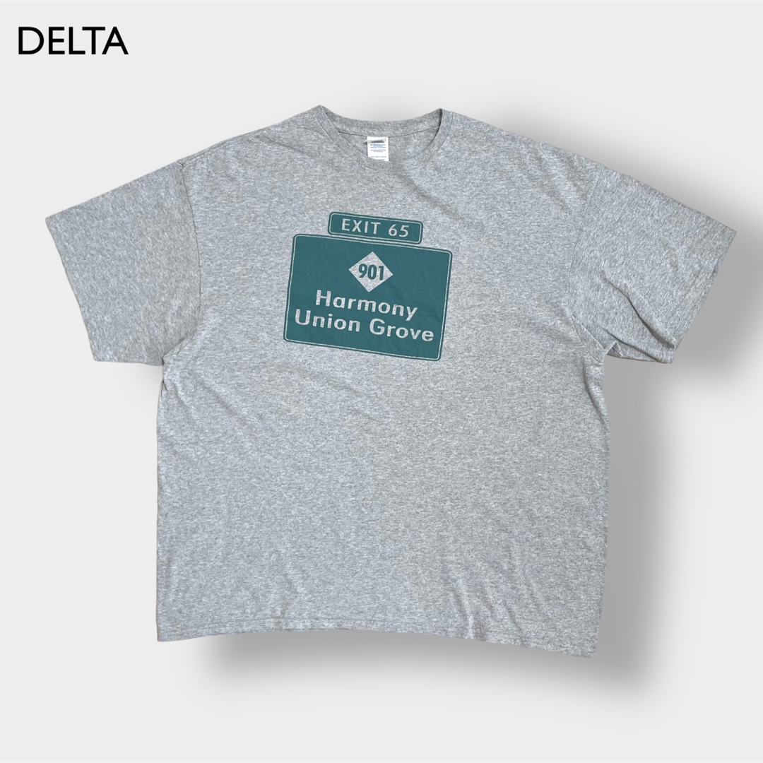 DELTA(デルタ)の【DELTA】3XL ビッグシルエット ロゴ プリント Tシャツ US古着 メンズのトップス(Tシャツ/カットソー(半袖/袖なし))の商品写真