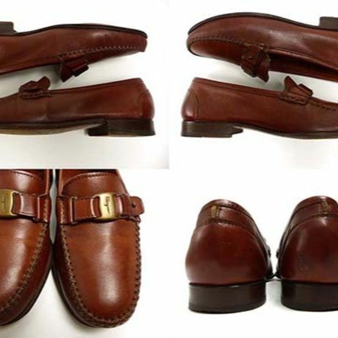 サルヴァトーレ フェラガモ Salvatore Ferragamo ローファー ビジネスシューズ カーフレザー 革靴 シューズ メンズ イタリア製 6EE(24cm相当) ブラック