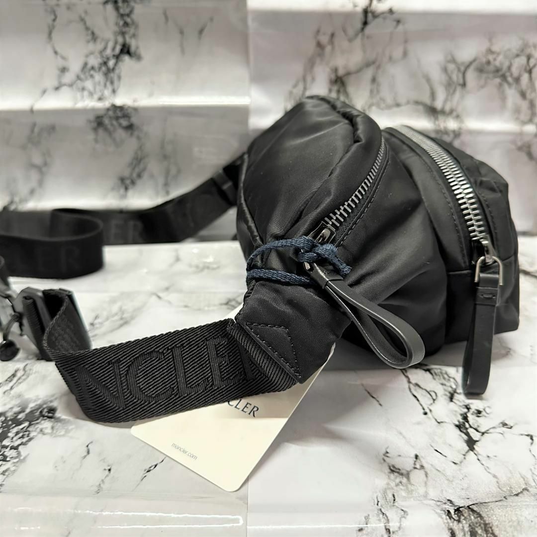 MONCLER - MONCLER DURANCE BELT BAG ボディバッグ 黒 モンクレールの
