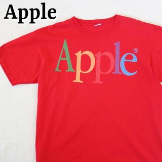 アップル(Apple)の入手困難 apple アップル 古着 ロゴ 半袖 Tシャツ 赤(Tシャツ/カットソー(半袖/袖なし))