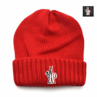 モンクレール(MONCLER)の【RED】モンクレール ニットキャップ メンズ (ニット帽/ビーニー)