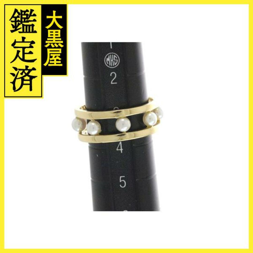 ノンブランドジュエリー リング K18 YG パール 3号 3.7g【430】 レディースのアクセサリー(リング(指輪))の商品写真