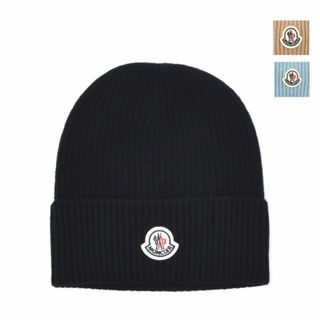 モンクレール(MONCLER)の【BLACK】モンクレール ニットキャップ(ニット帽/ビーニー)