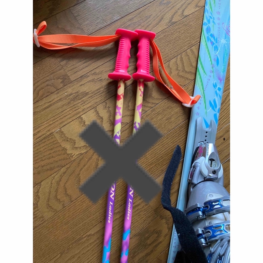 SALOMON - スキー板 レディース サロモン 141 ☆かわいい 水色の SALOMON - スキー板 レディース サロモン 141 ☆かわいい 水色の
