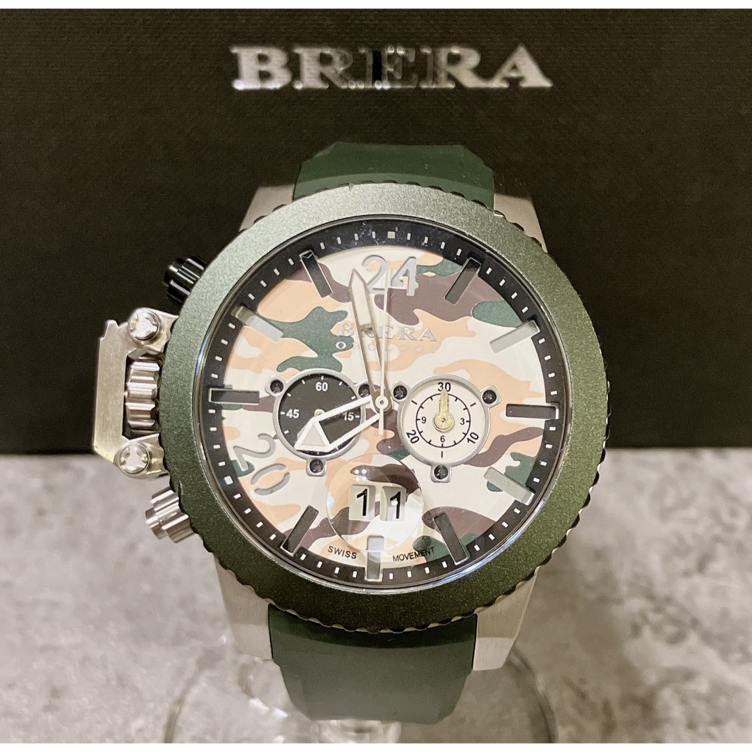 希少 美品 BRERA OROLOGI ブレラ オロロジ ミリターレ 腕時計