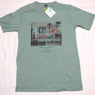 ヒアーズ(HERE'S)のメンズ　HERE'SプリントＴシャツ　訳あり新品(Tシャツ/カットソー(半袖/袖なし))