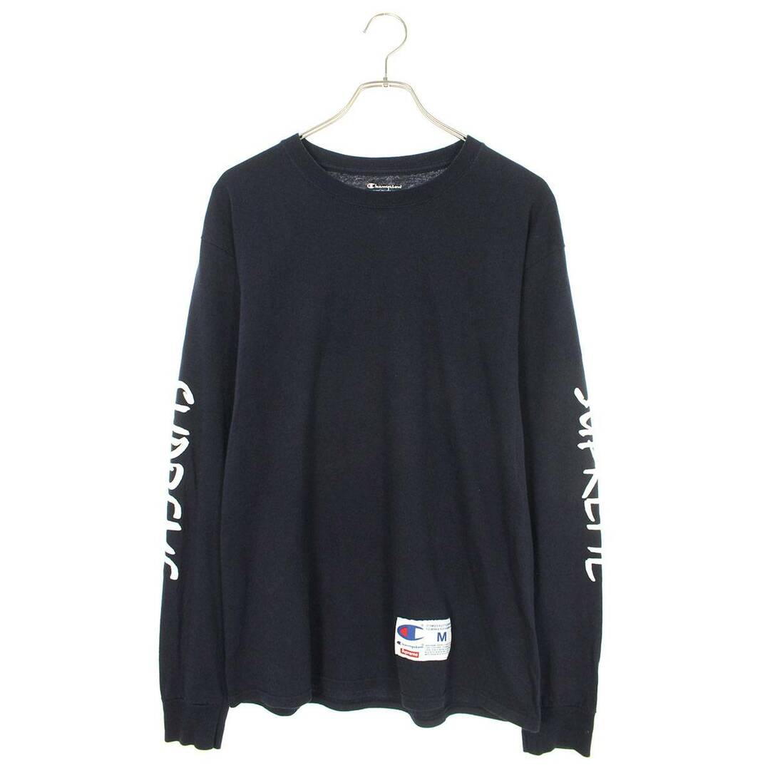 シュプリーム ×チャンピオン Champion　  16SS  L/S Tee ダブルネーム長袖カットソー メンズ Mメンズ