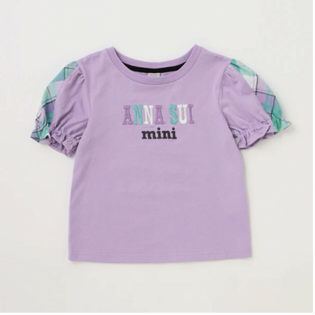 ANNA SUI mini(アナスイミニ)のANNA SUI mini 未使用 半袖Tシャツ 140 パープル キッズ/ベビー/マタニティのキッズ服女の子用(90cm~)(Tシャツ/カットソー)の商品写真