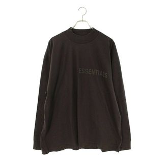 フィアオブゴッド(FEAR OF GOD)のフォグ  ESSENTIALS L/S Tee PLUM フロントロゴ長袖カットソー  メンズ L(Tシャツ/カットソー(七分/長袖))