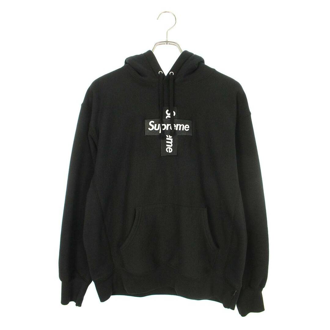 cross box logo hooded sweatshirt